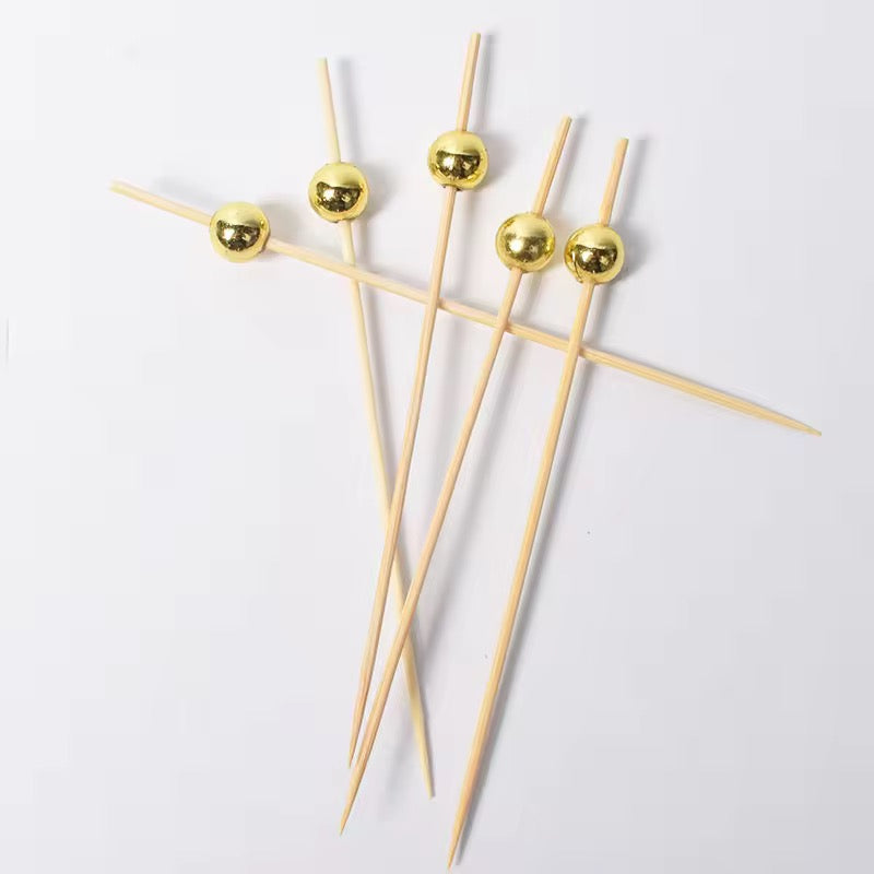 Gold Pearl Bamboo Sticks